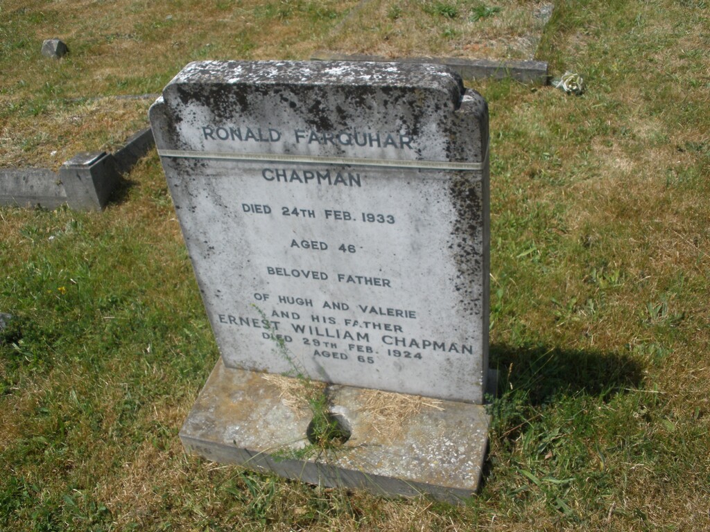 photo of grave for Ronald Farquhar Chapman